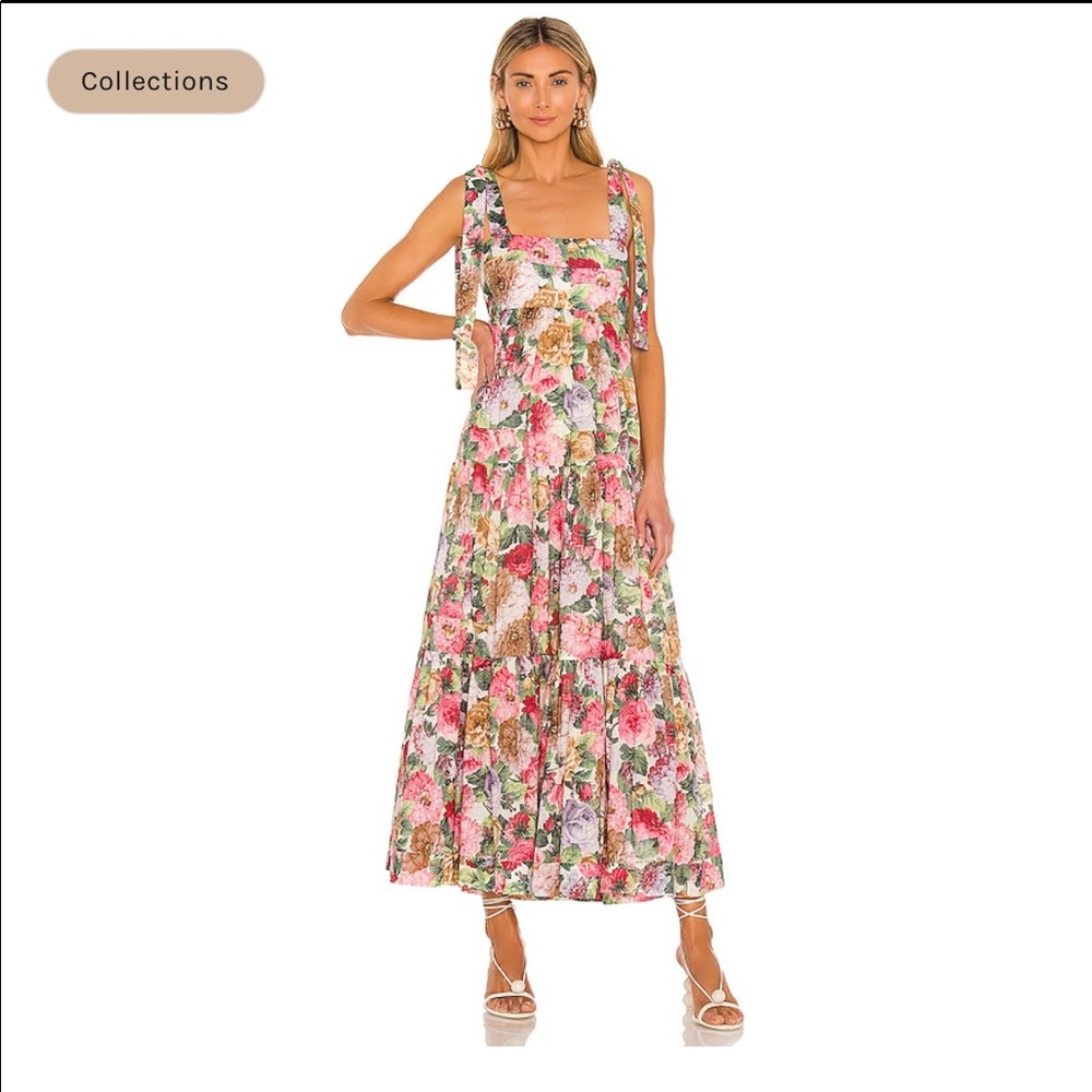 Zimmermann Mae Tie Shoulder Dress